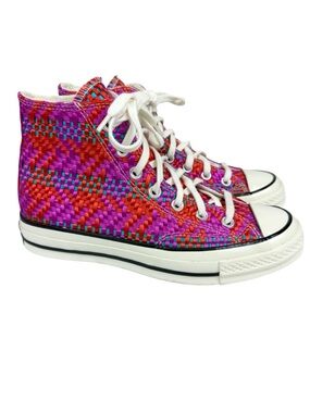 Converse Chuck‎ 70 Hi Culture Weave High Top Sneaker Cherry Red Pink Size 7.5